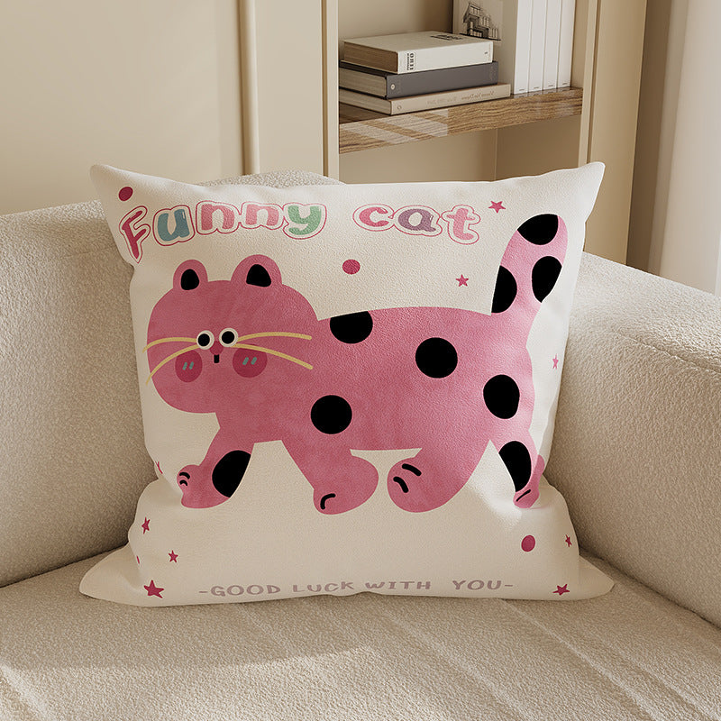 Cartoon Critter Throw Cushion – Cat Designs