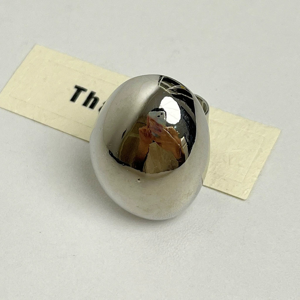 Minimalist Oval Metal Ring - Modomu
