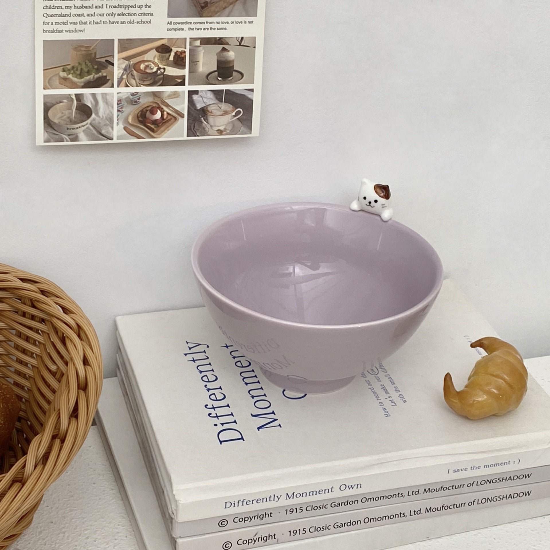 Japanese Cat Ceramic Dessert Bowl - Modomu