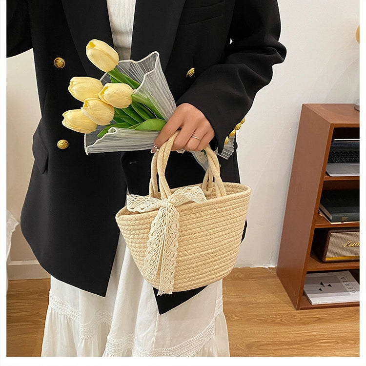 Pastoral Woven Straw Tote