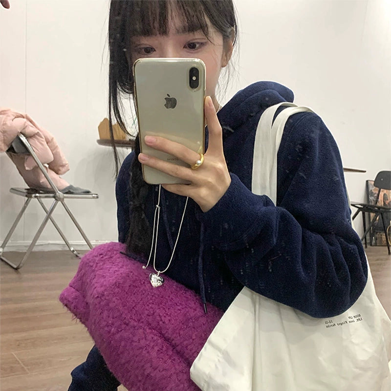 Silver-White Love Pattern Sweater Chain