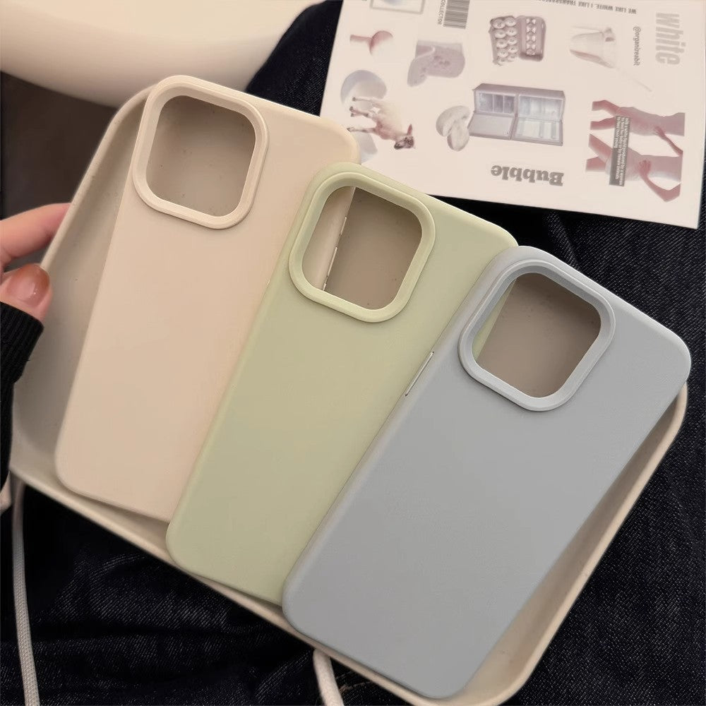 Pastel Matte Silicone iPhone Case – Cool & Sunny Tones
