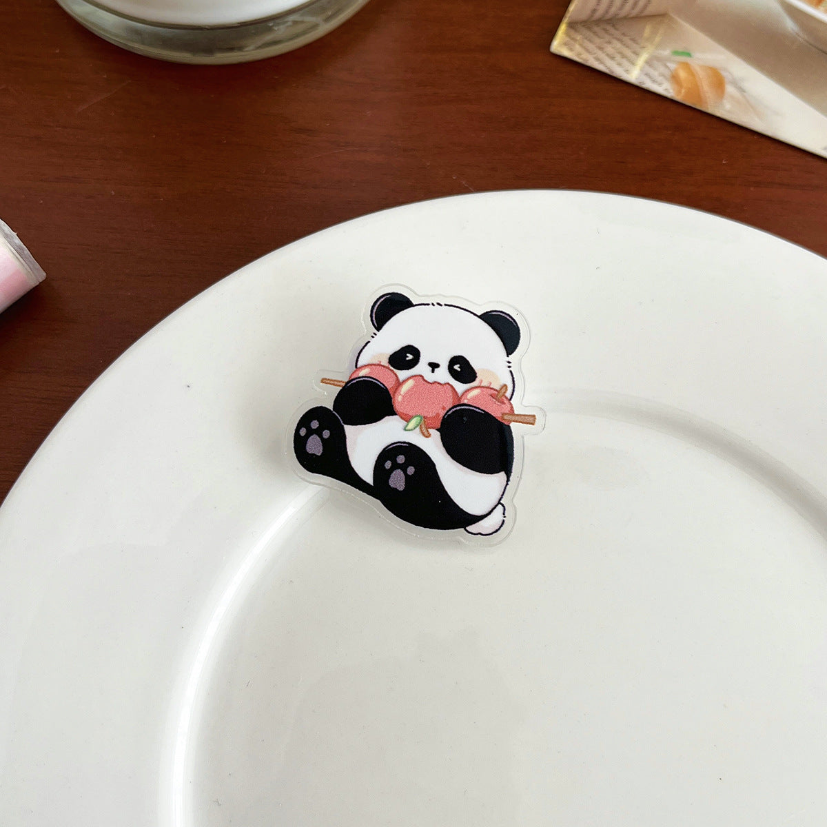 Cartoon Panda Inspirational Brooch - Modomu