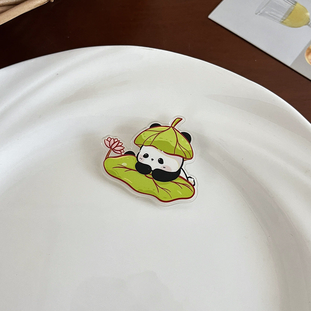 Cute Panda Cartoon Brooch Pin - Modomu