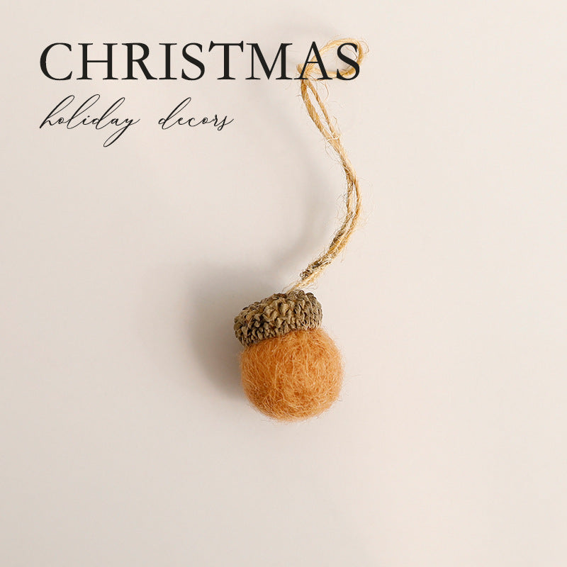 Felt Acorn Ball Craft Ornaments - Modomu