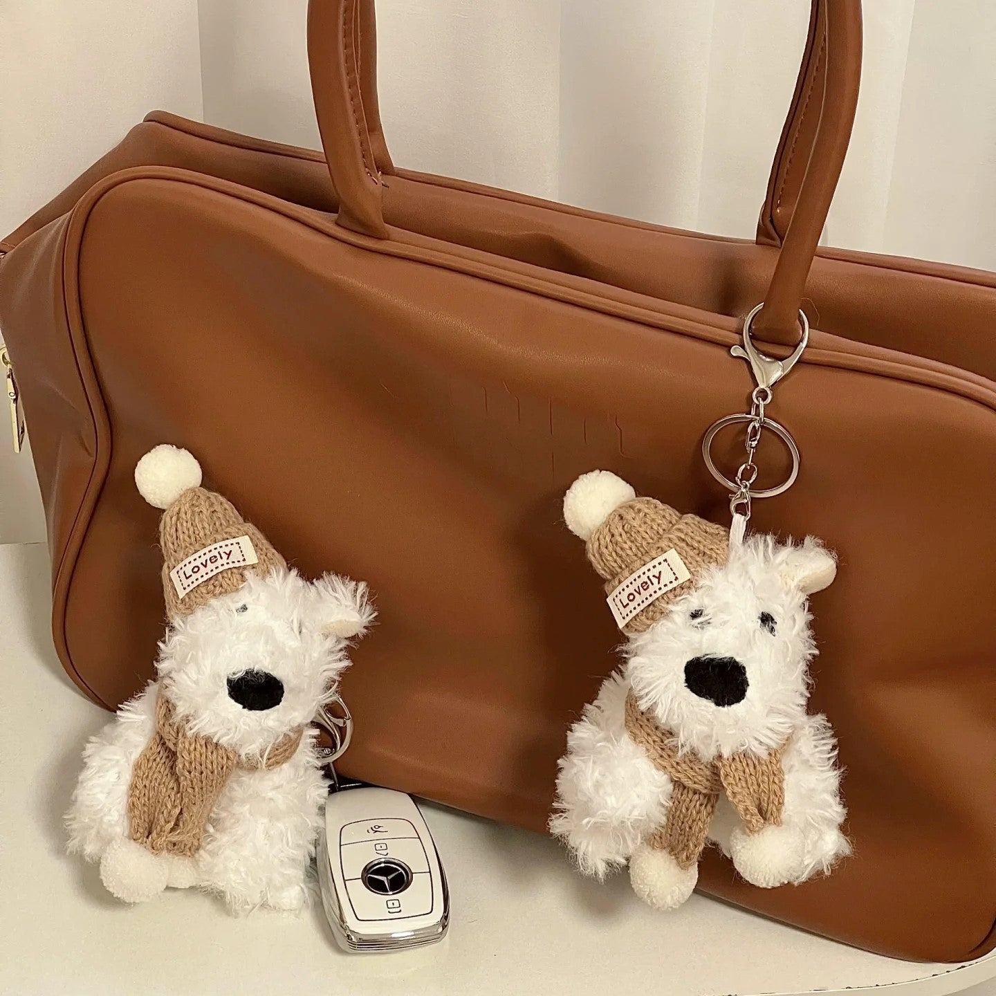 Cute Puppy Plush Keychain - Modomu