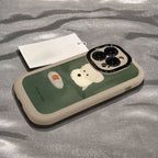 Painted Puppy Bumper Phone Case – Black & White