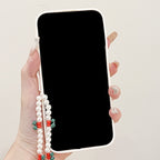 Embroidered Cherry Heart iPhone Case