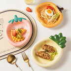 Ceramic Pumpkin Cartoon Dinner Plate