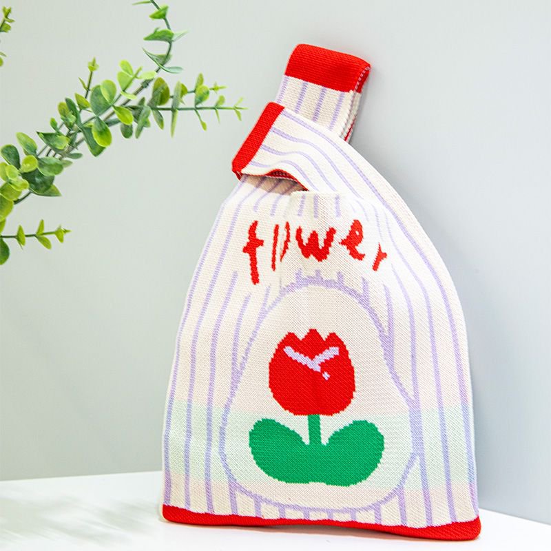 Knitted Animal Tote Bucket Bag - Modomu