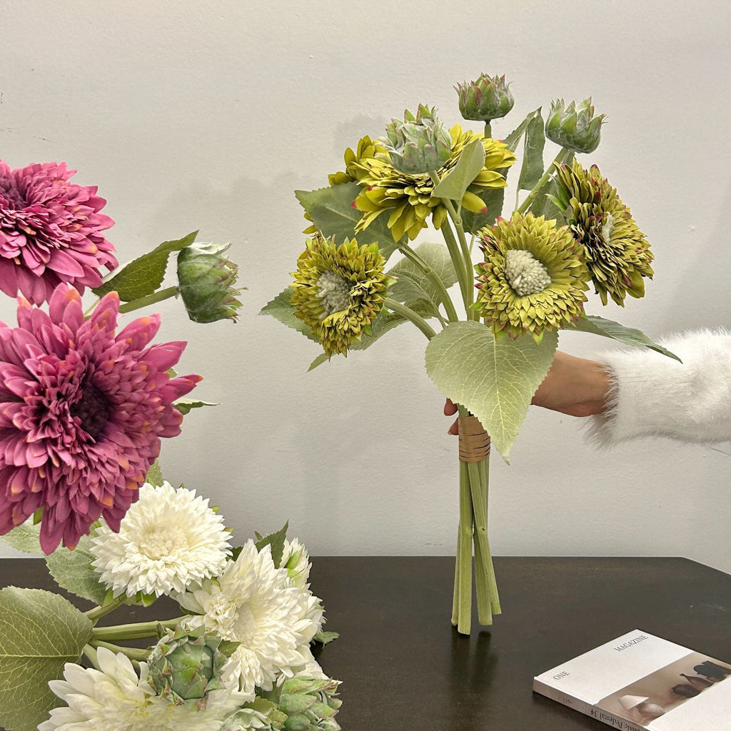 Sunflower Faux Flower Bouquet Decor - Modomu