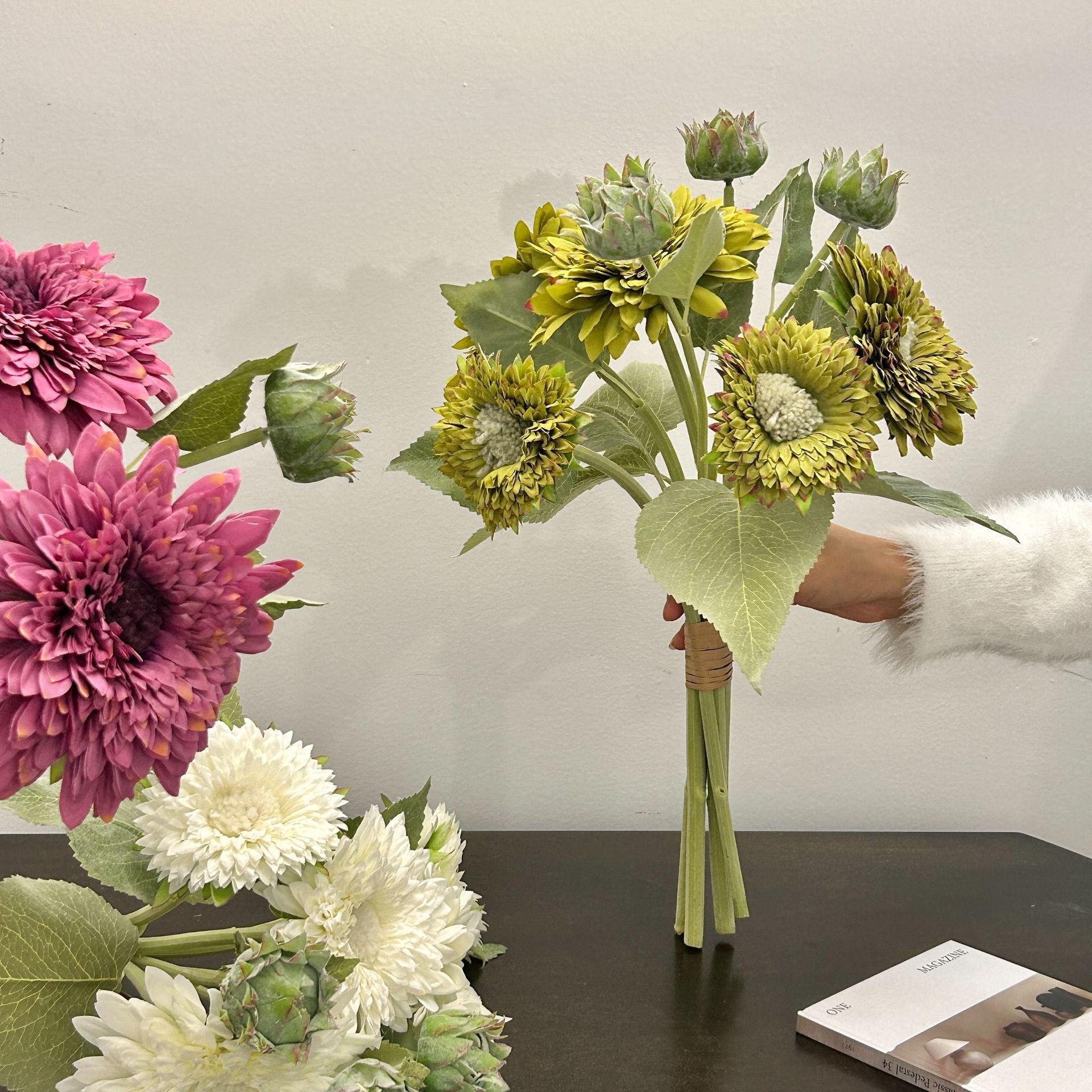 Sunflower Faux Flower Bouquet Decor - Modomu