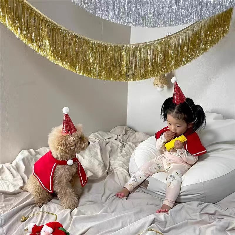 手工加密加厚雨丝帘拉花流苏儿童生日派对开业周年舞台背景墙装饰