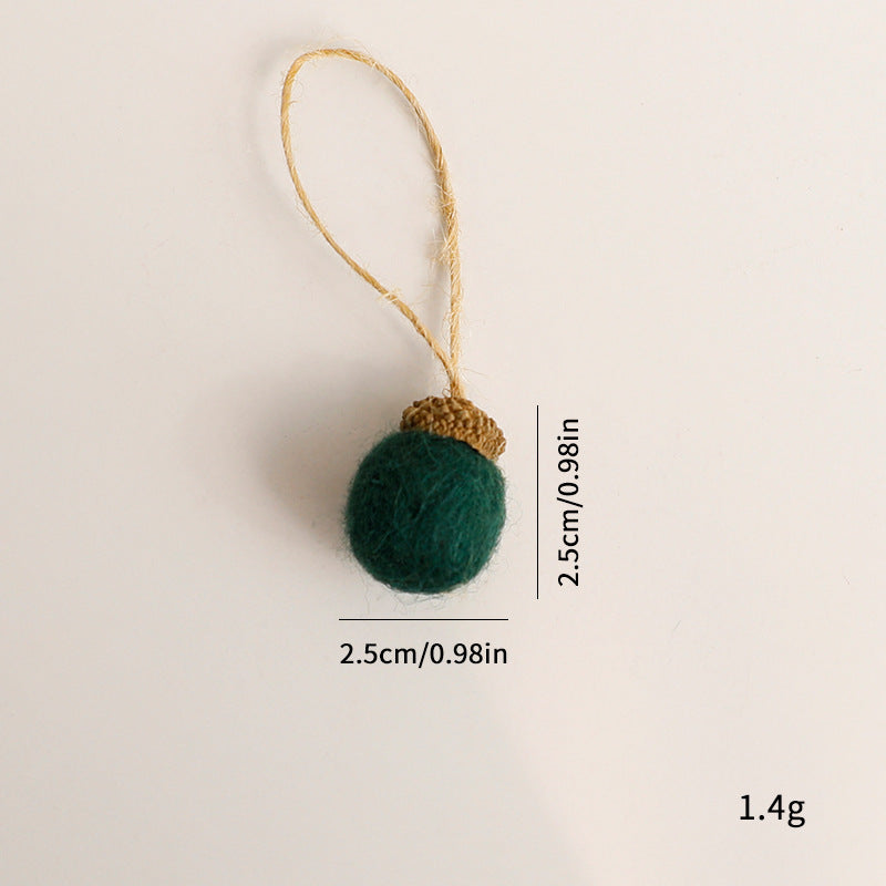 Felt Acorn Ball Craft Ornaments - Modomu