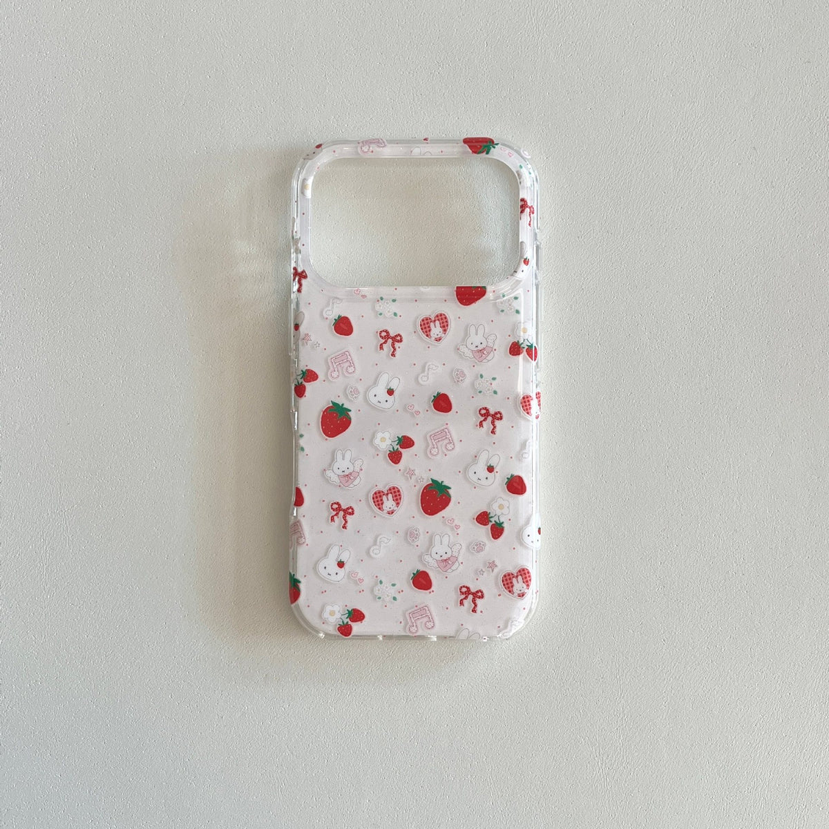 Strawberry Bunny Bow iPhone Case