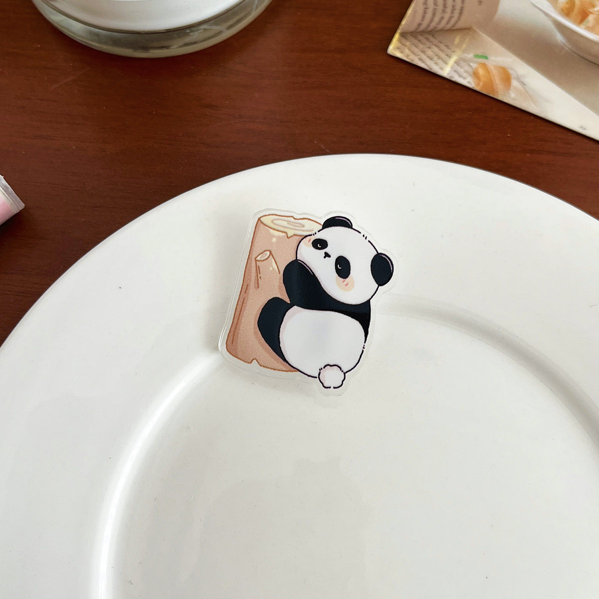 Cartoon Panda Inspirational Brooch - Modomu