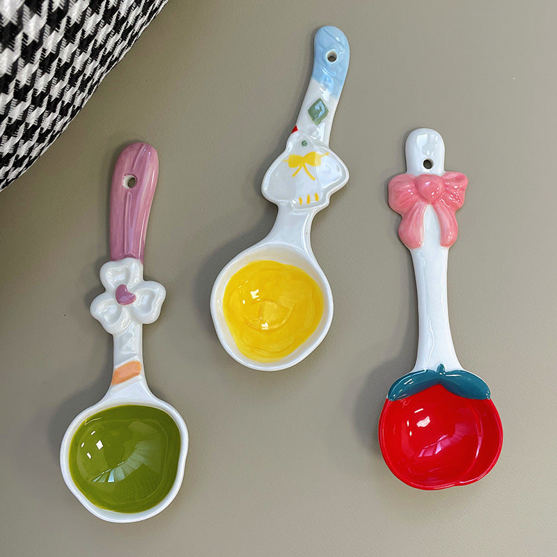 Ceramic Long Handle Spoon