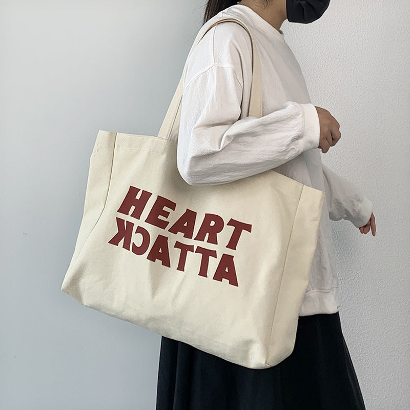 Slogan Canvas Tote