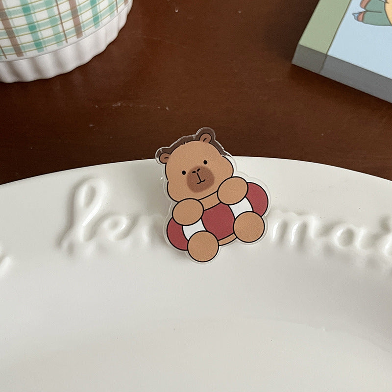 Cute Cartoon Acrylic Brooch Pin - Modomu