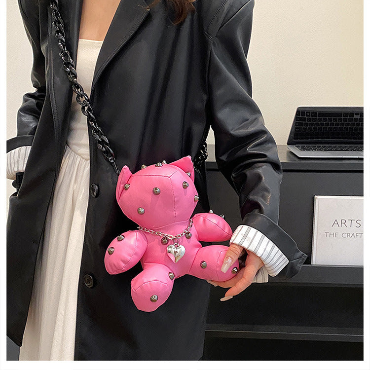 Studded Cat Novelty Bag