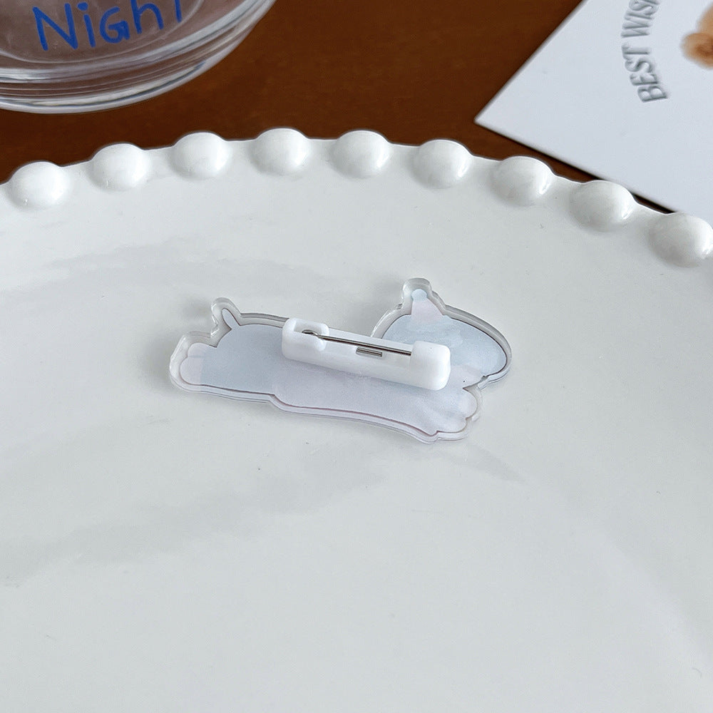 Cute Puppy Acrylic Brooch - Modomu