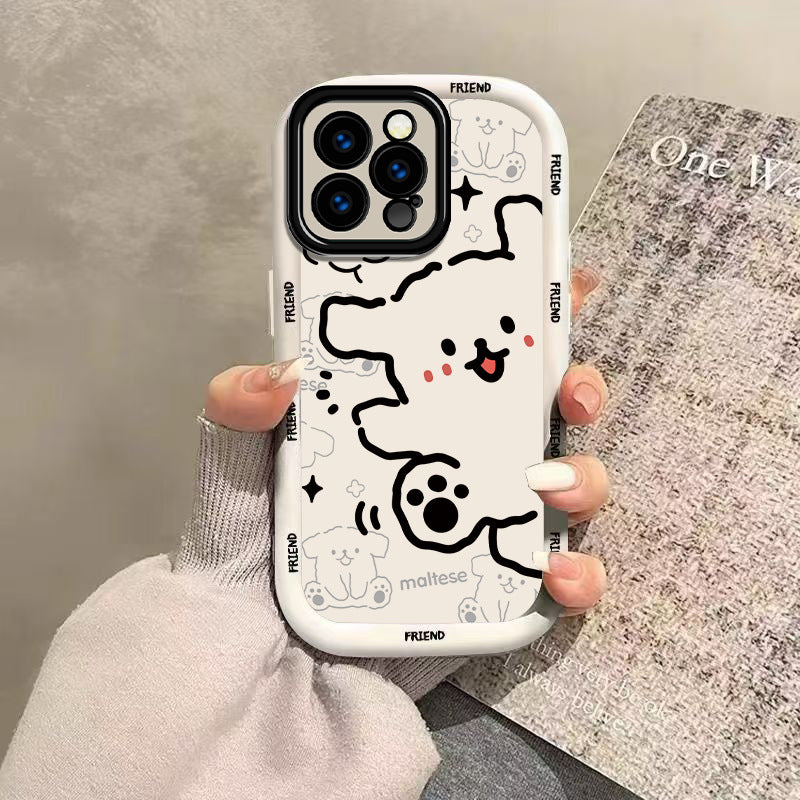 Doodle Pet Puff iPhone Case