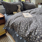 Ruffled Ditsy Floral Bedding Set