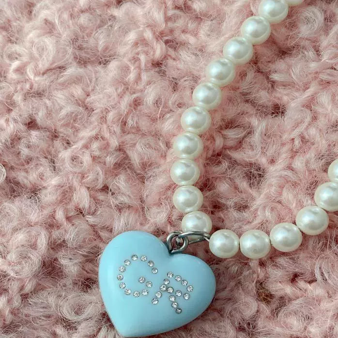 Diamond Love Pearl Necklace - Modomu