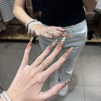 Leopard Chain Press On Nails