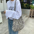 Leopard Print Shoulder Tote