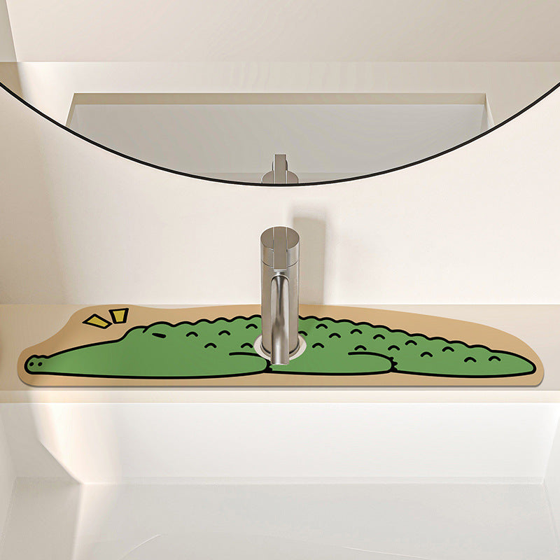 Sleepy Animal Tap Splash Mat