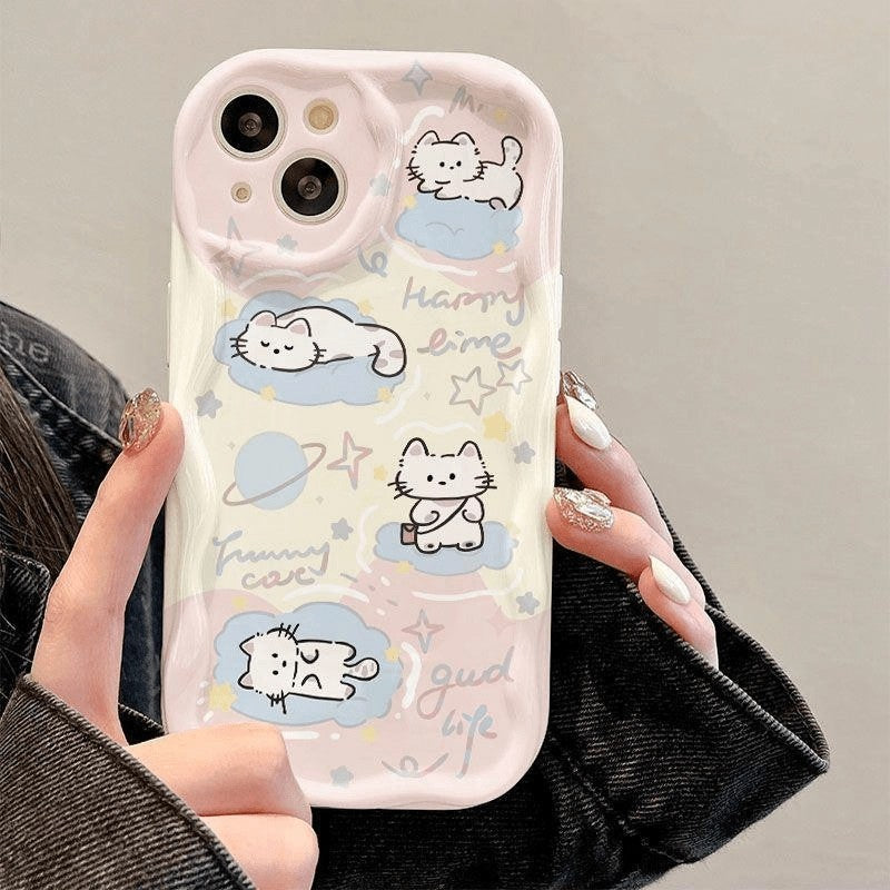Pet Doodle Wavy iPhone Case