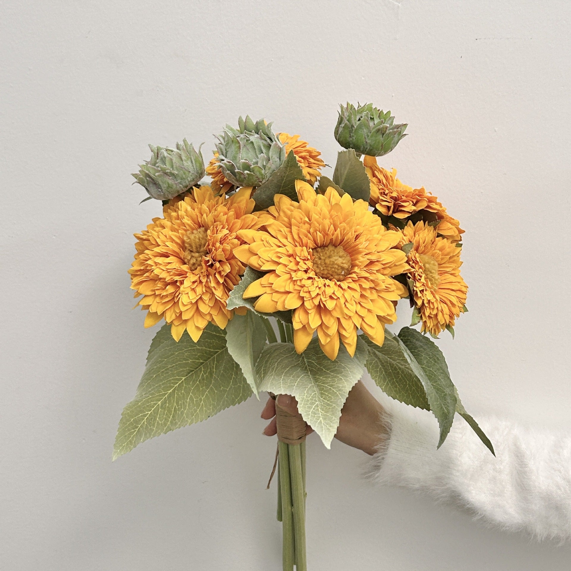 Sunflower Faux Flower Bouquet Decor - Modomu