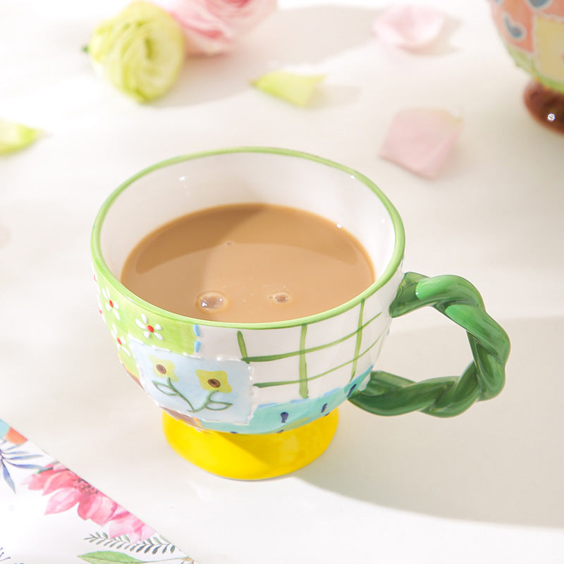 Hand Painted Ceramic Coffee Mug