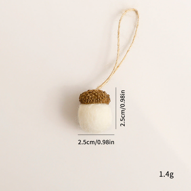 Felt Acorn Ball Craft Ornaments - Modomu