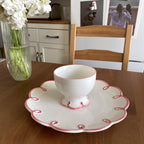 Hollow Ceramic Heart Dessert Plate - Modomu