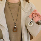 Geometric Resin Pendant Necklace - Modomu