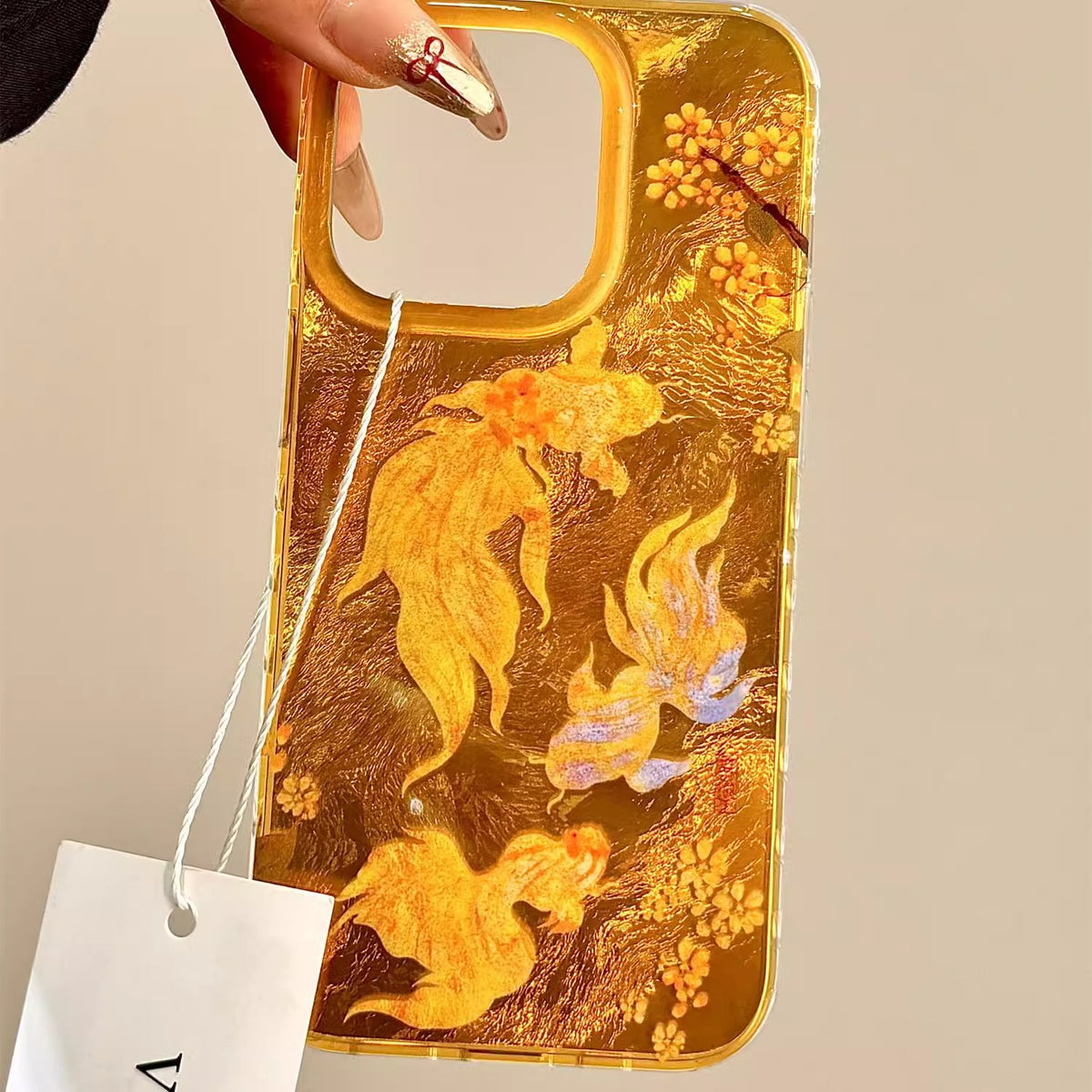 Gold Koi Blossom Phone Case