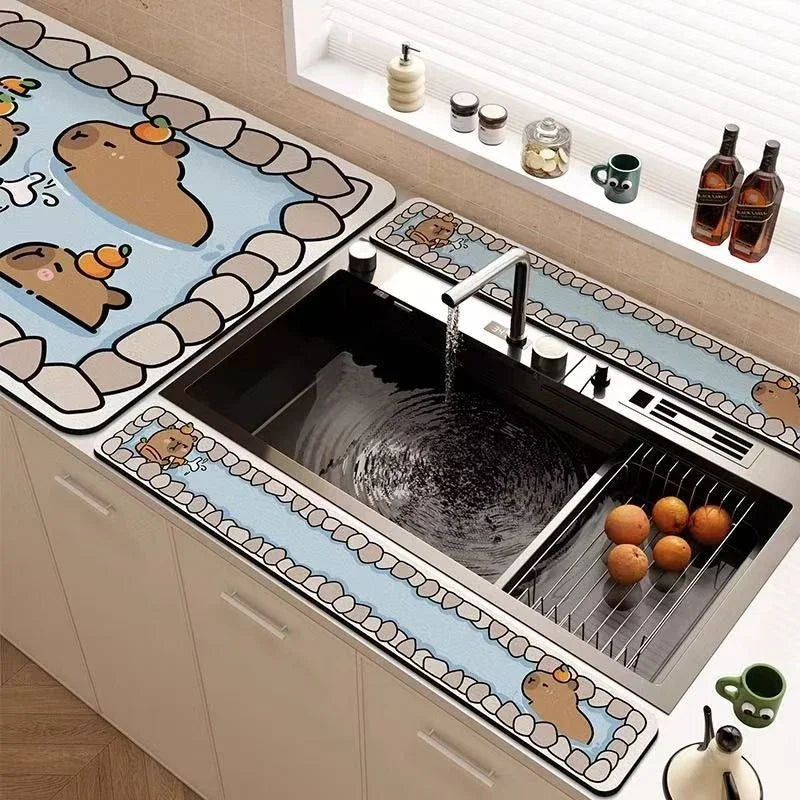 Diatom Mud Drain Mat Minimalist