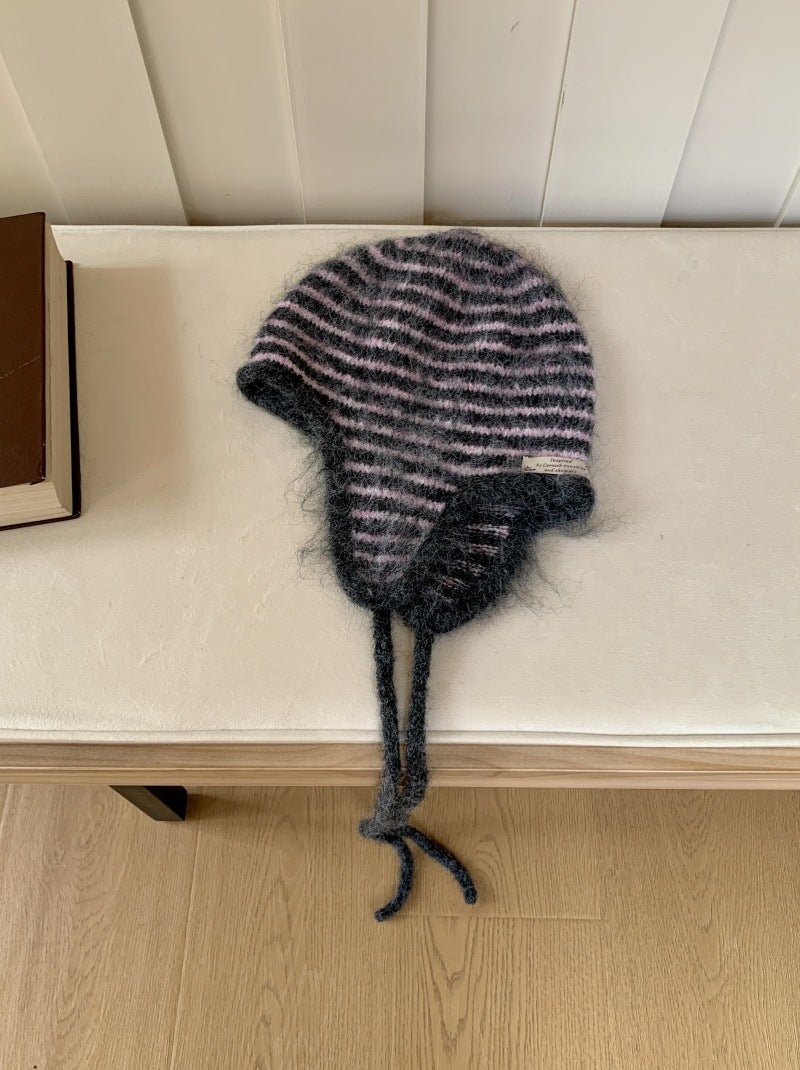 Striped Aviator Pilot Hat - Modomu