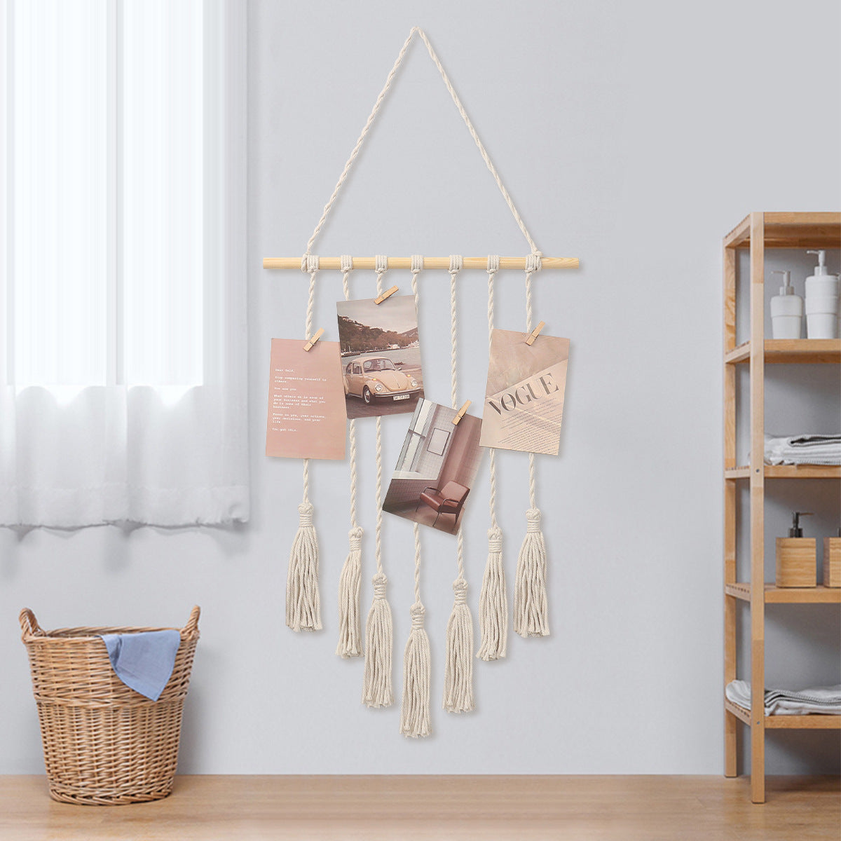 Nordic Photo Clip Wall Tapestry - Modomu