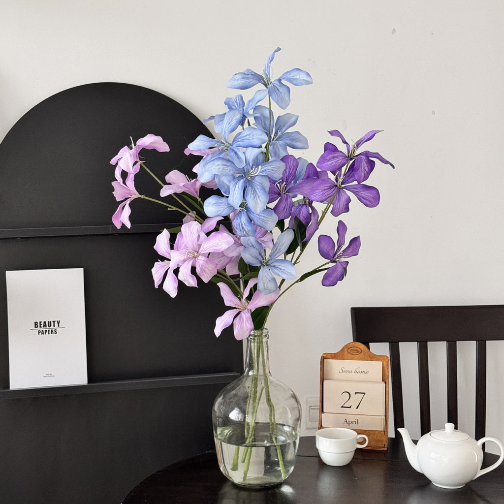 Flame Orchid Artificial Flower Stem - Modomu