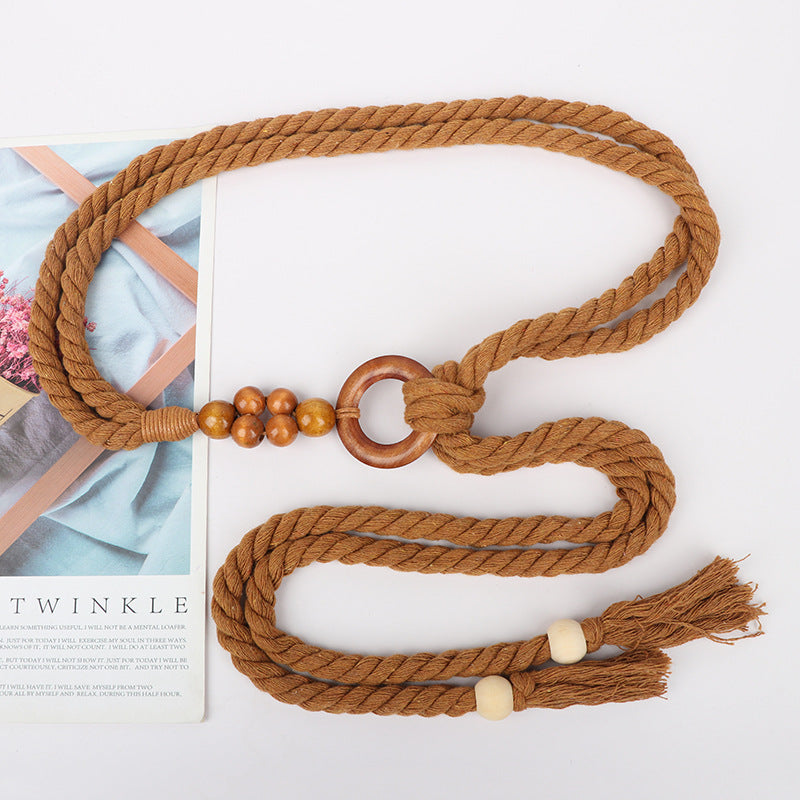 Bohemian Braided Waist Belt