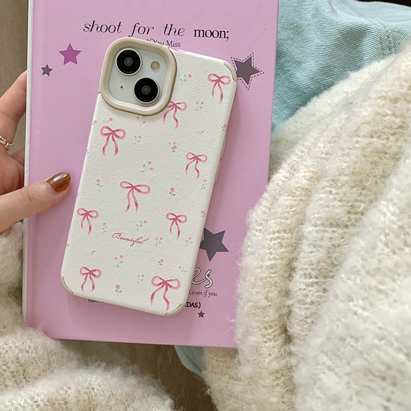 Pink Ribbon Bow iPhone Case