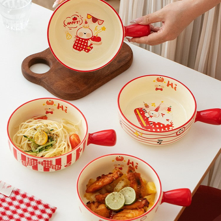Handle Bowl For Everyday Noodles