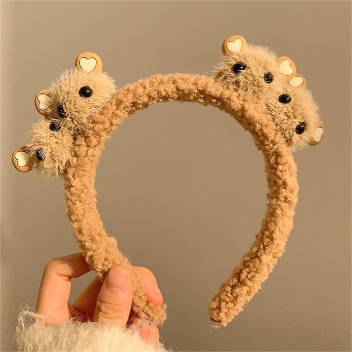 Cute Bear Plush Headband - Modomu