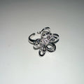 Openwork Floral Adjustable Ring - Modomu