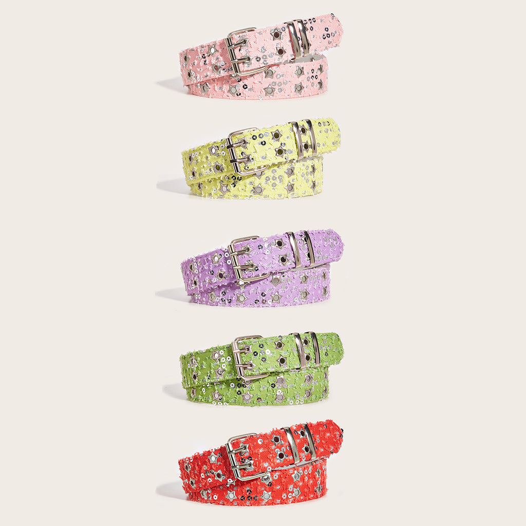 Punk Star Double Row Belt