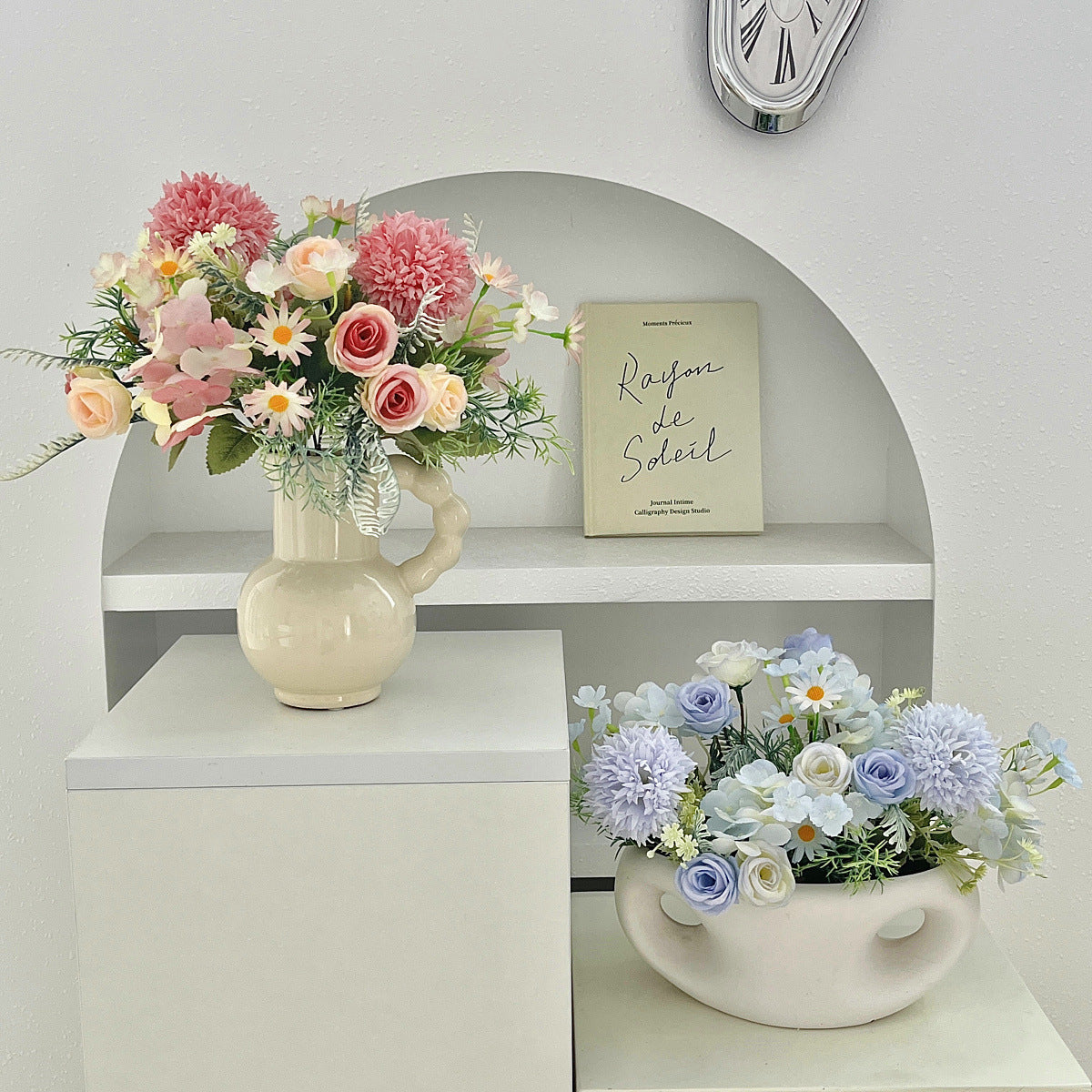 Artificial Rose Hydrangea Bouquet