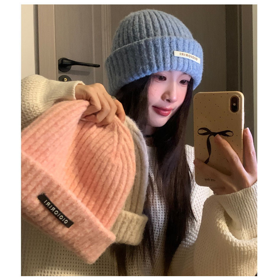 Striped Knit Beanie Retro Style - Modomu